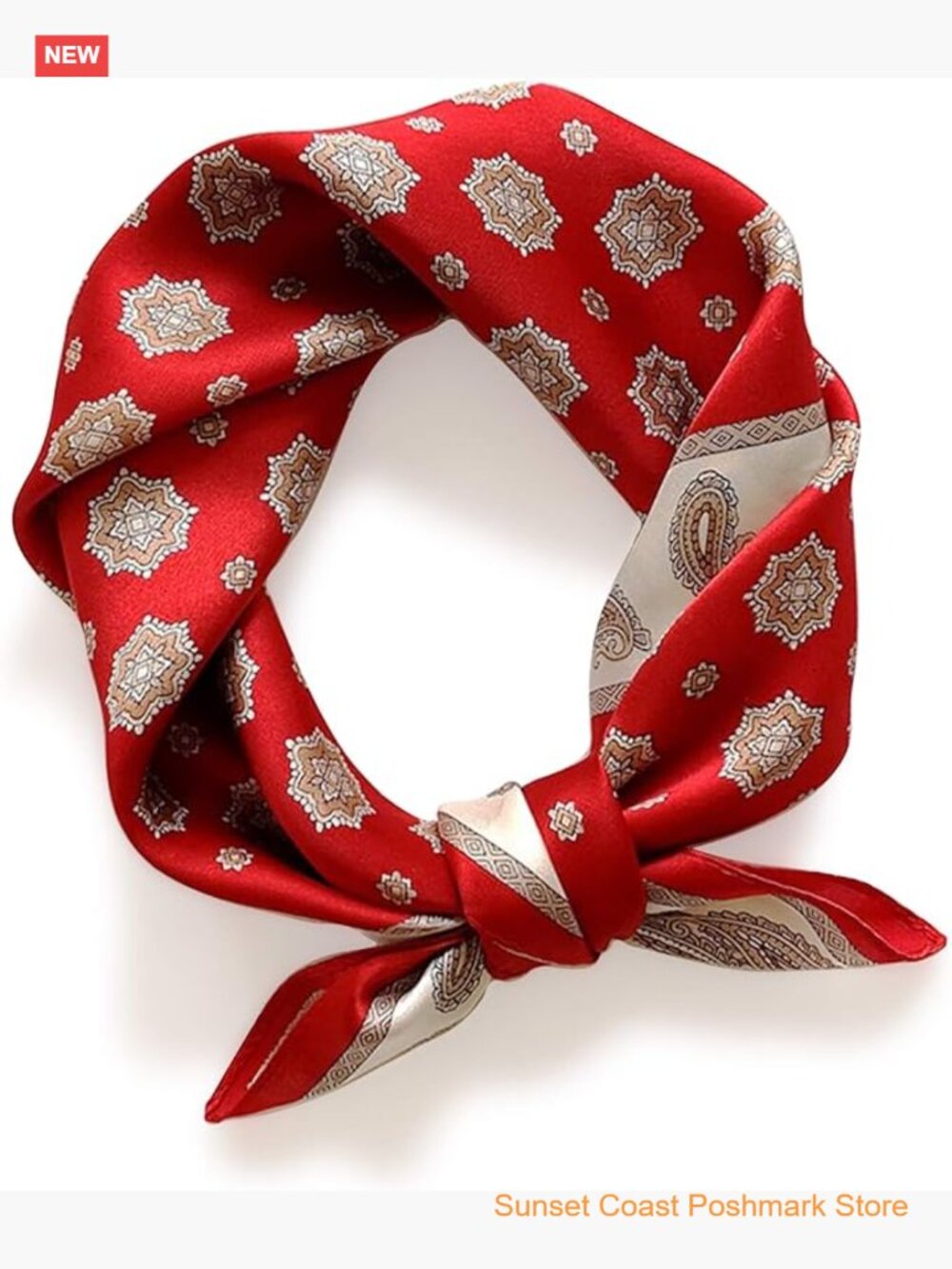 100% Mulberry Silk Small Square Scarf 21x21 Lightweight Fashion Scarf